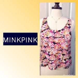 MINK PINK crop floral camisole